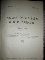 Časopis pro vlastivědu a nauku občanskou 1920-21