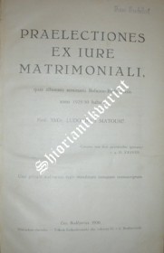 PRAELECTIONES EX IURE MATRIMONIALI