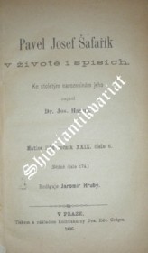 PAVEL JOSEF ŠAFAŘÍK V ŽIVOTĚ I SPISÍCH