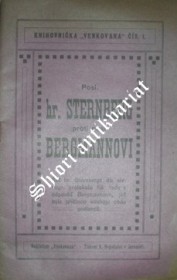 ŘEČ POSLANCE HRABĚTE VOJTĚCHA STERNBERGA DNE 4. DUBNA 1908