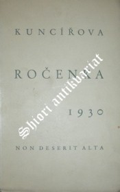 KUNCÍŘOVA ROČENKA 1930