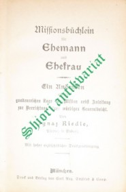 Missionsbüchlein für Ehemann und Ehefrau