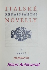 ITALSKÉ RENAISSANČNÍ NOVELLY